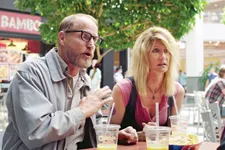 Wilson (Woody Harrelson) and Pippi (Laura Dern)